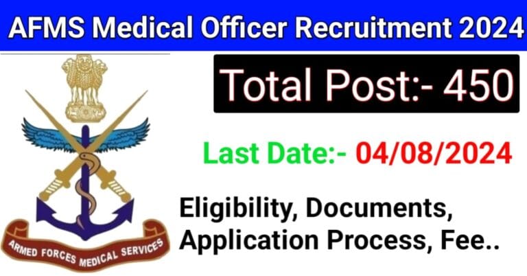 Afms Medical Officer Recruitment 2024