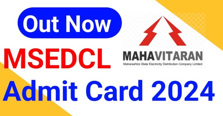 MSEDCL Admit Card 2024