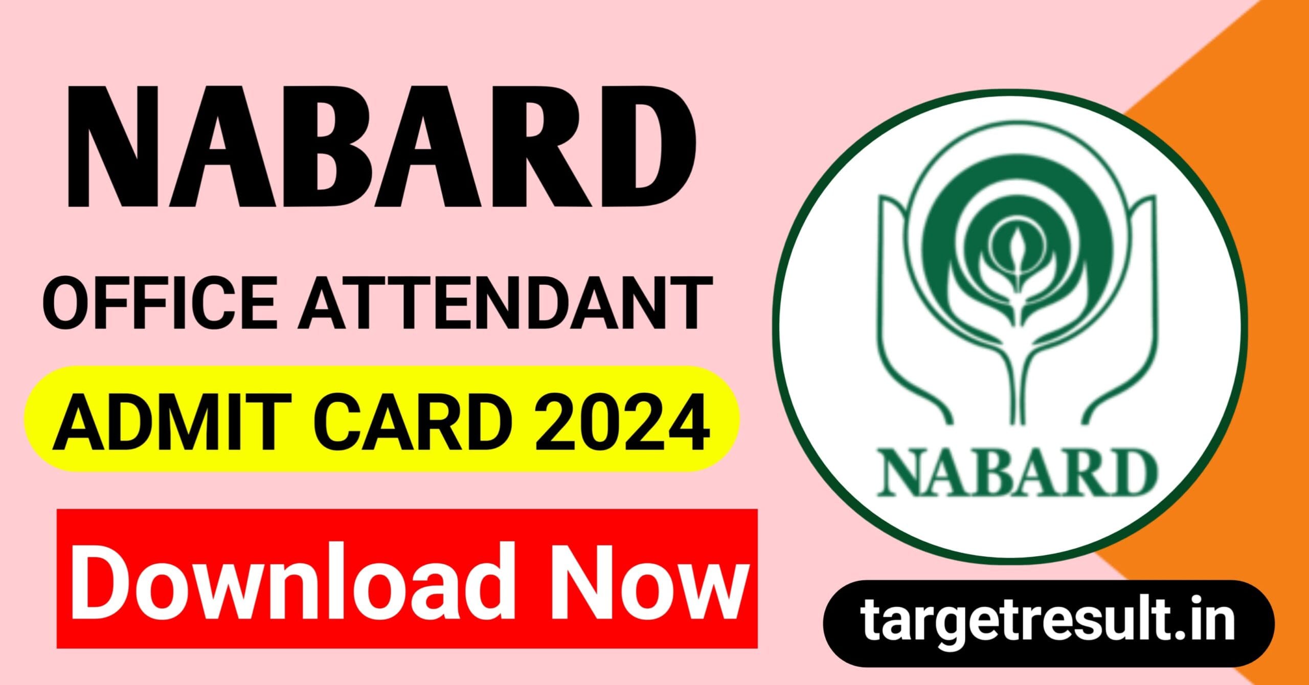 nabard office attendant admit card 2024