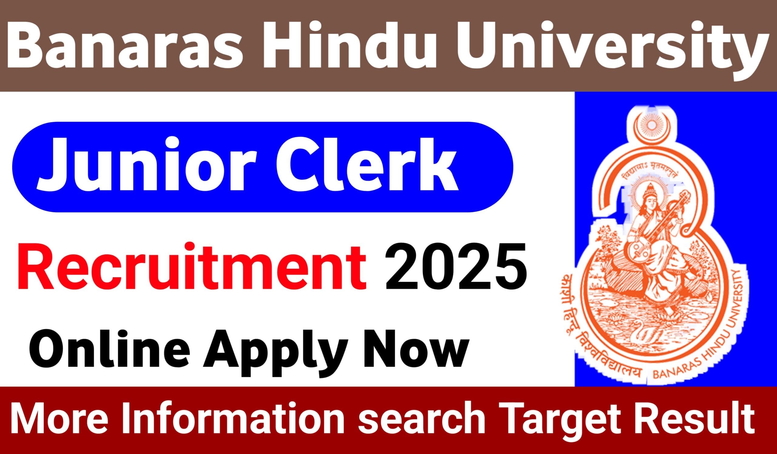 Banaras Hindu University BHU Junior Clerk Recruitment 2025