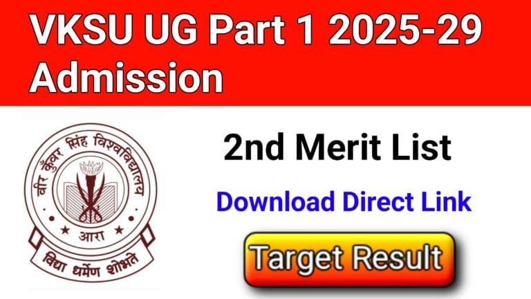 VKSU 2nd Merit List 2025