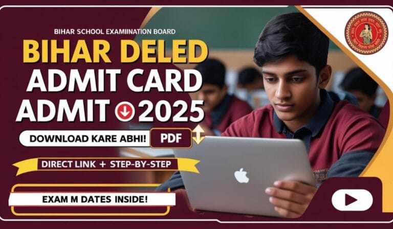 Bihar DELED Admit Card 2025