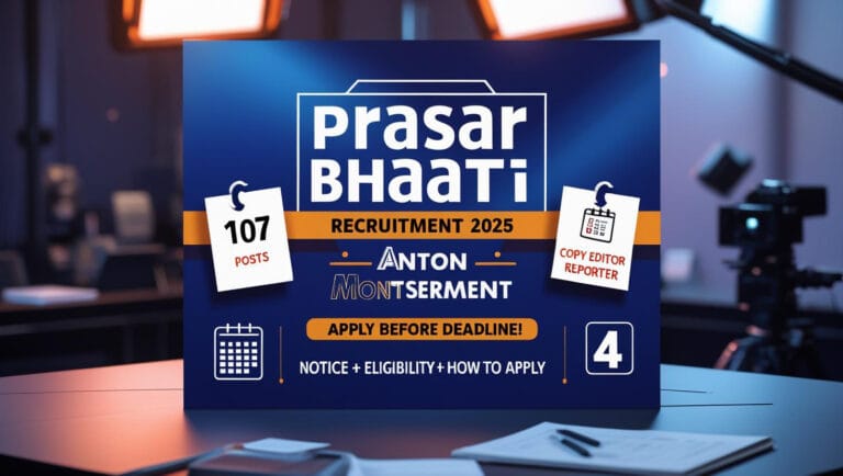Prasar Bharati Recruitment 2025