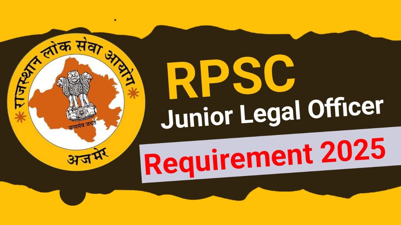 rpsc legal officer vacancy 2025