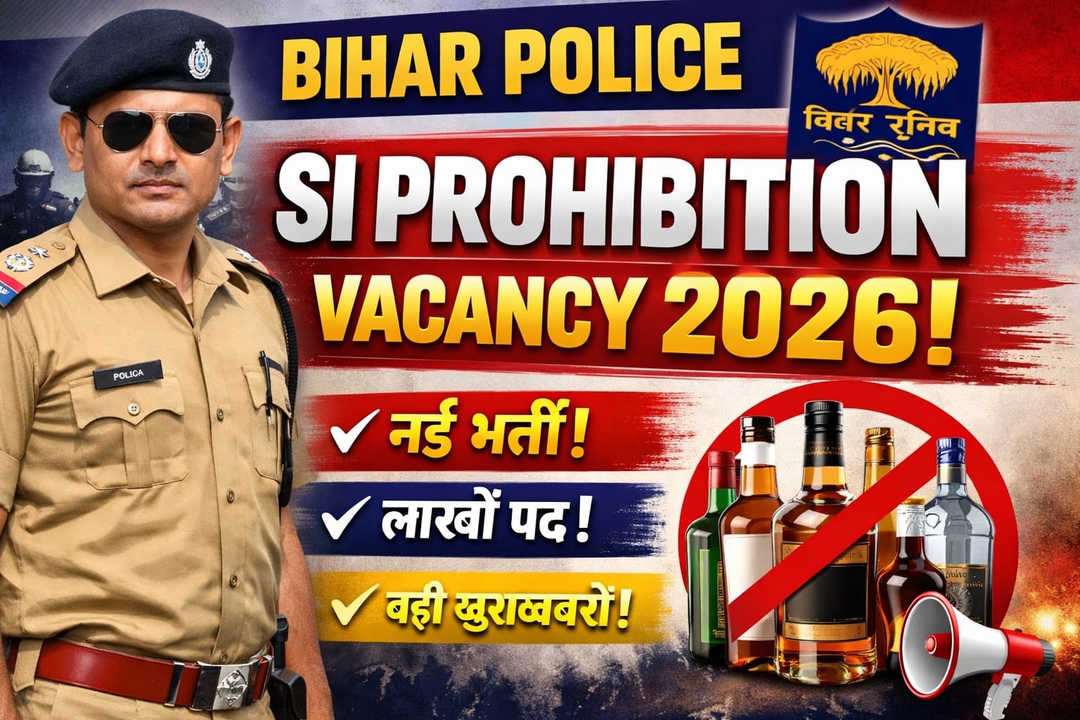 Bihar Police SI Prohibition Vacancy 2026: New भर्ती जारी, यहाँ से करें ऑनलाइन आवेदन 1 Bihar Police SI Prohibition Vacancy 2026