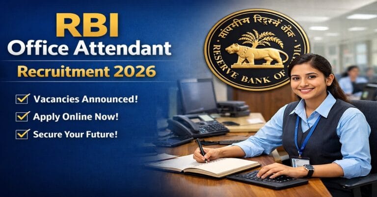 RBI Office Attendant 2026