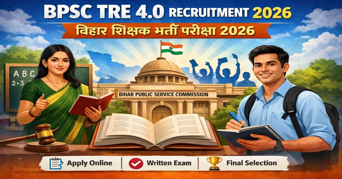 BPSC TRE 4.0 Recruitment 2026: बिहार में 46,595 शिक्षकों की भर्ती का नया कैलेंडर जारी, यहाँ देखें पूरी जानकारी 1 BPSC TRE 4.0 Recruitment 2026
