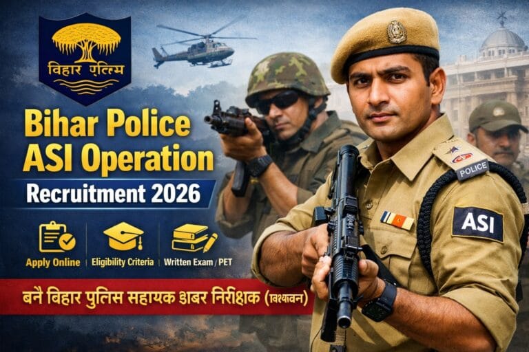 Bihar Police ASI Operation Recruitment 2026