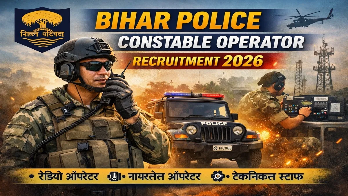 Bihar Police Constable Operator Recruitment 2026