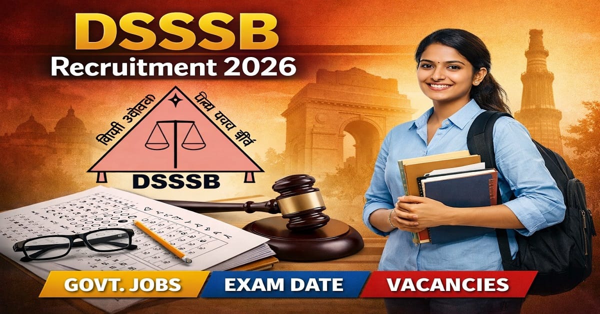 DSSSB Recruitment 2026: दिल्ली में Legal Assistant, ASO, JE और AE के 911 पदों पर निकली भर्ती, यहाँ से करें आवेदन 1 DSSSB Recruitment 2026
