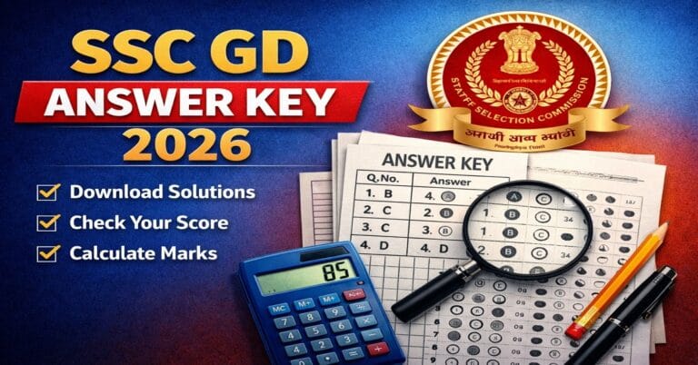 SSC GD Answer Key 2026