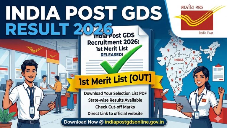 India Post GDS 1st Merit List 2026