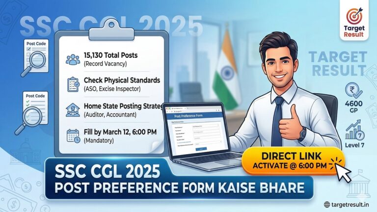 SSC CGL 2025 Post Preference Form