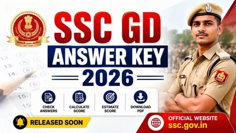 SSC GD Answer Key 2026