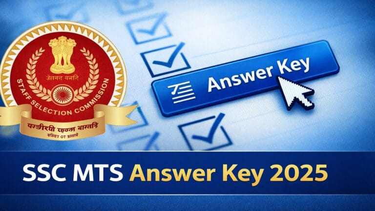 SSC MTS Answer Key 2025