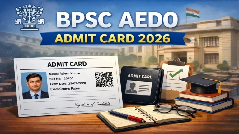 BPSC AEDO Admit Card 2026