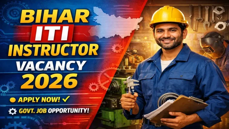 Bihar ITI Instructor Vacancy 2026
