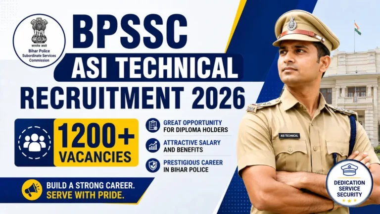 BPSSC ASI Technical Recruitment 2026