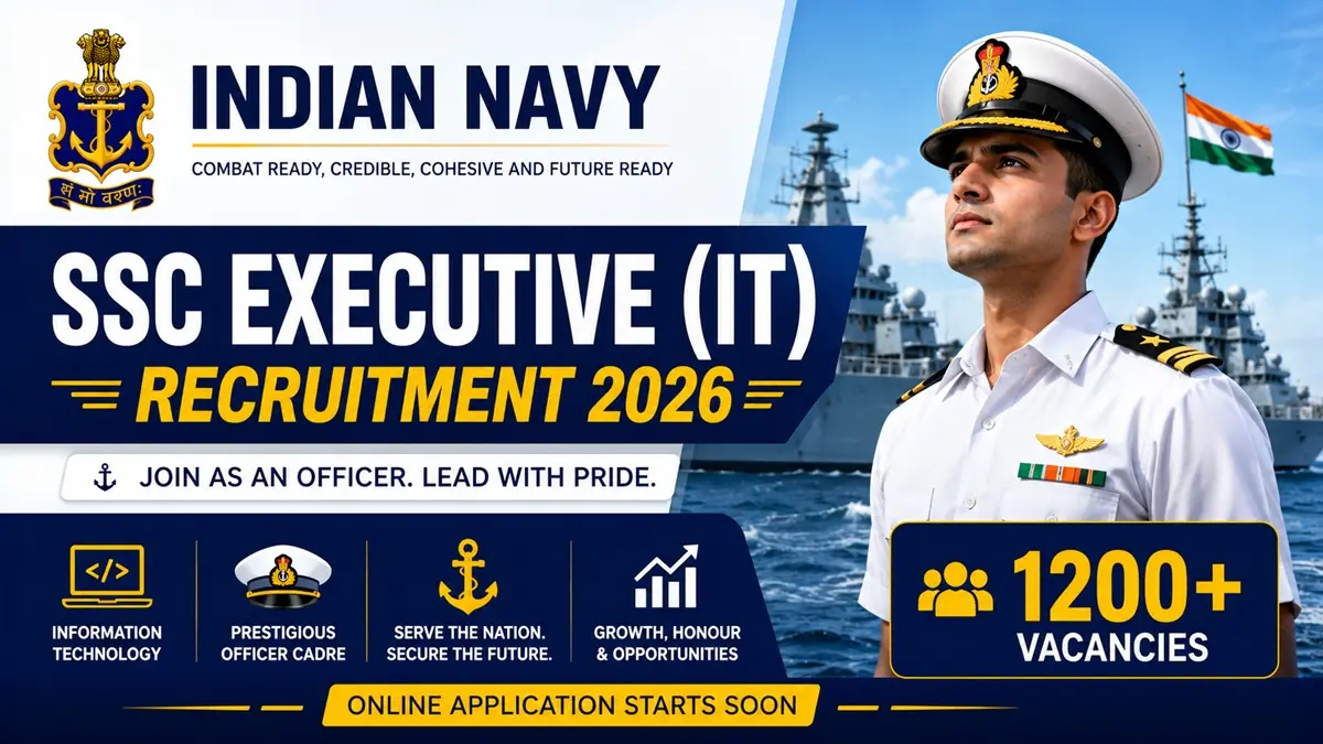Indian Navy SSC Executive IT Recruitment 2026