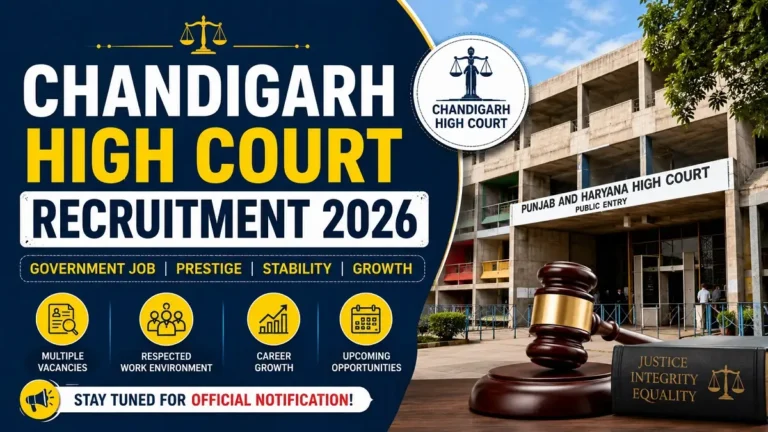 Chandigarh High Court Recruitment 2026